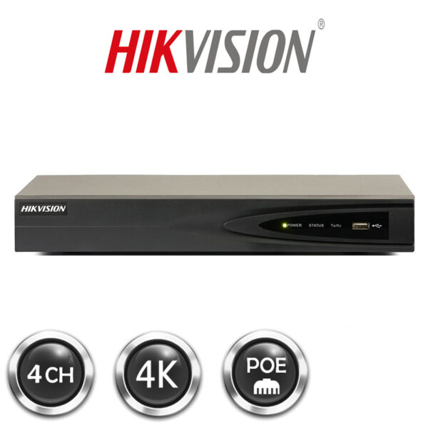4CH NVR DS-7604NI-K1/4P  (B)