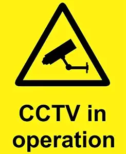 CCTV Warning Sticker