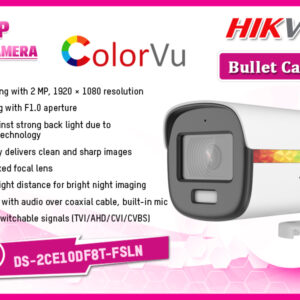 Bullet ColorVu with Mic  DS-2CE10DF8T-FSLN