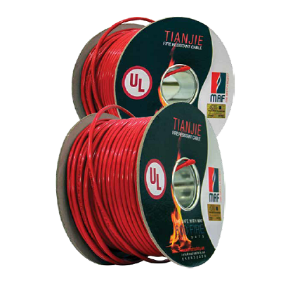Tianjie-Fire-Resistant-Shielded-Cable-1mm-x-2-core-Red
