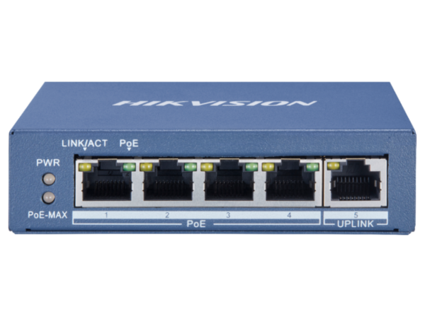 4 Port Giga POE Value DS-3E0505P-E/M
