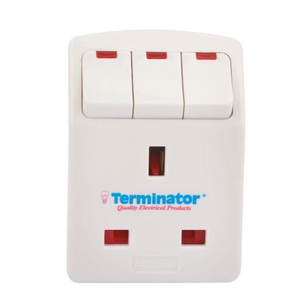 3 Way Multi Adapter with Switch  TMA 343