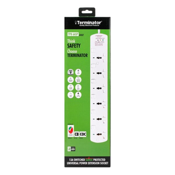 6 Way Terminator Power Extension TPB 6ASP
