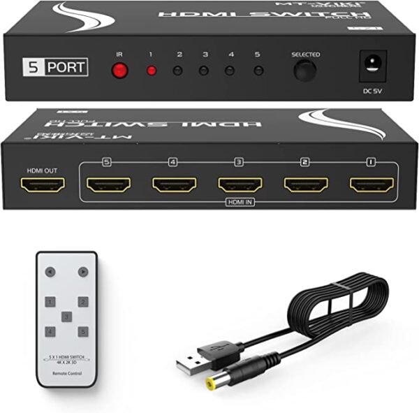 5 in 1 Out HDMI Switch 5 x 1  MT-HD0501