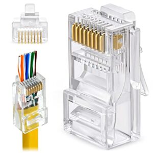 RJ45 Cat6 connector pass through Easy Type