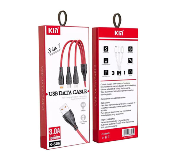 3 In 1 USB cable Charger