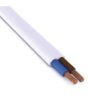 0.75mm 2core flat cable white / M