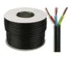 1.5mm 3core Flexible cable Black / M