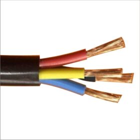 4mm 4core flexible cable Black / M