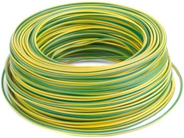 1.5mm single core cable yellow green 100 metres Roll