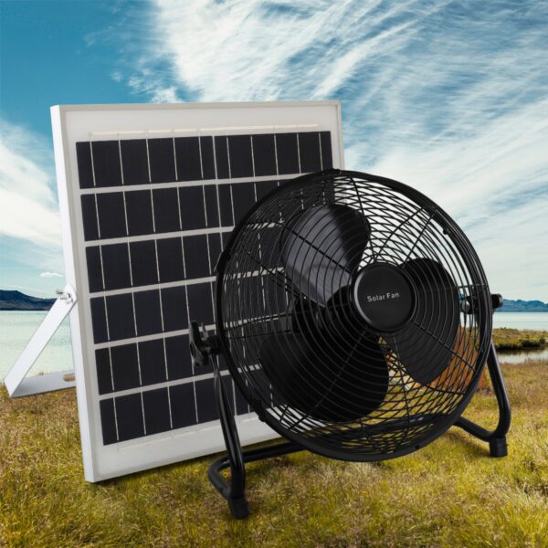Rechargeable Solar Table Desk Fan with panel - LCS-HS-118