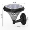 LED Outdoor Solar Wall Light RGB - LCS-P50-90W RGB