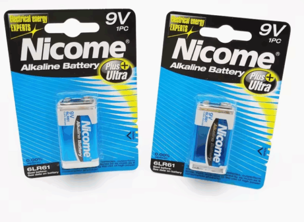 9V battery  Nicome  Alkaline